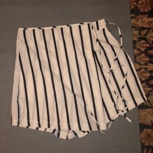 striped skort